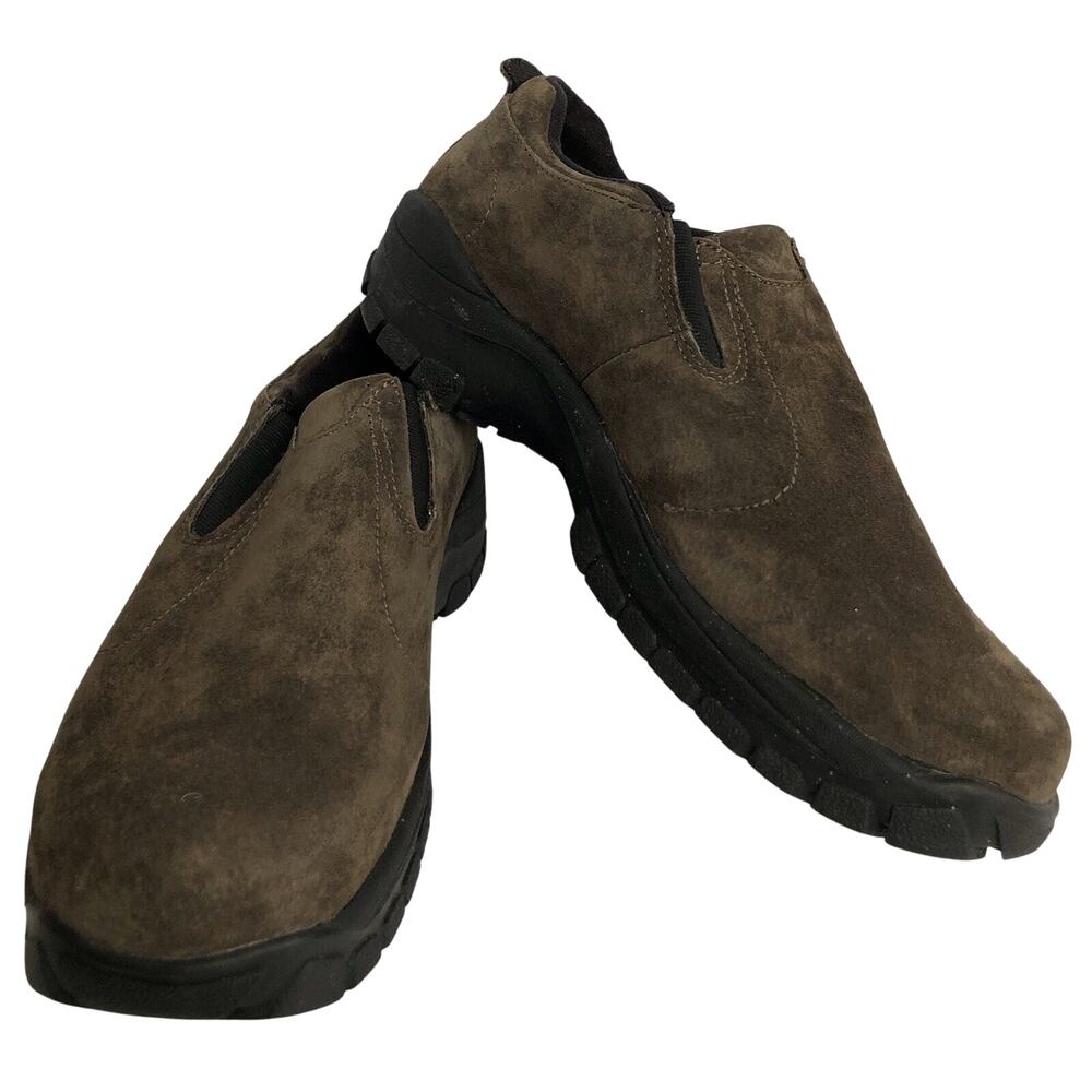 Womens Coleman Shoes Loafer Slip-on Suede Prairie Moc Clogs Gunsmoke Size 11